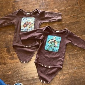 6-12mo onesies western style